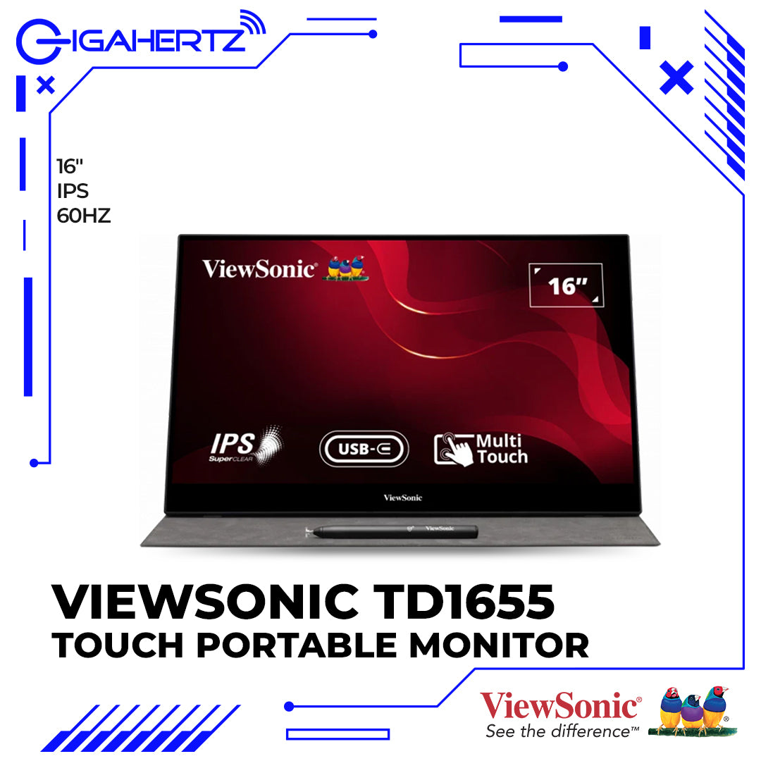 ViewSonic TD1655 16” Touch Portable Monitor