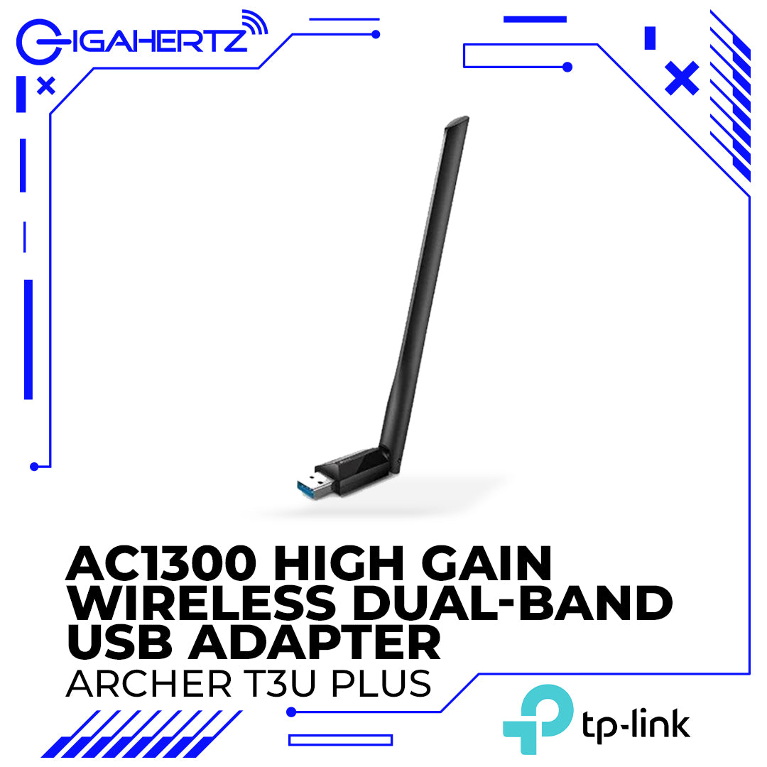 TP-Link AC1300 High Gain Wireless Dual-Band USB Adapter (Archer T3U PLUS)