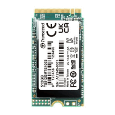 TRANSCEND 512GB M.2 2242 NVME PCIE SSD GEN3X4 3D TLC DRAM-LESS TS512GMTE400S