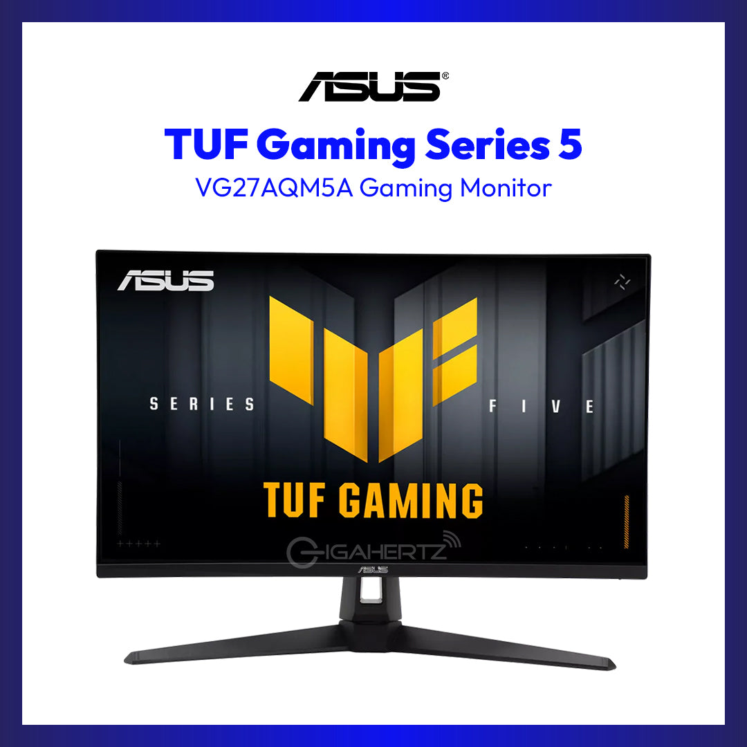 TUF Gaming Series 5 - VG27AQM5A Gaming Monitor – 27-inch, QHD(2560x1440), 300Hz, Fast IPS, ELMB Sync, 0.3ms (GTG), Stereo speaker, 95% DCI-P3, DisplayWidget Center  MON-ASUS TUF VG27AQM5A 27 300Hz