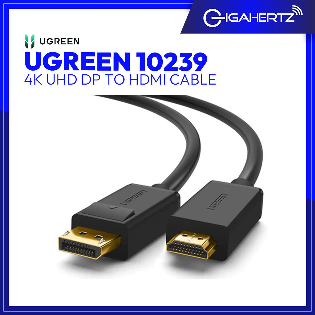 UGREEN 10239 4K UHD DP to HDMI Cable 1.5-Meters