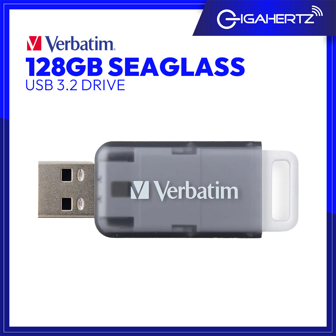 VERBATIM 128GB SEAGLASS USB 3.2 DRIVE