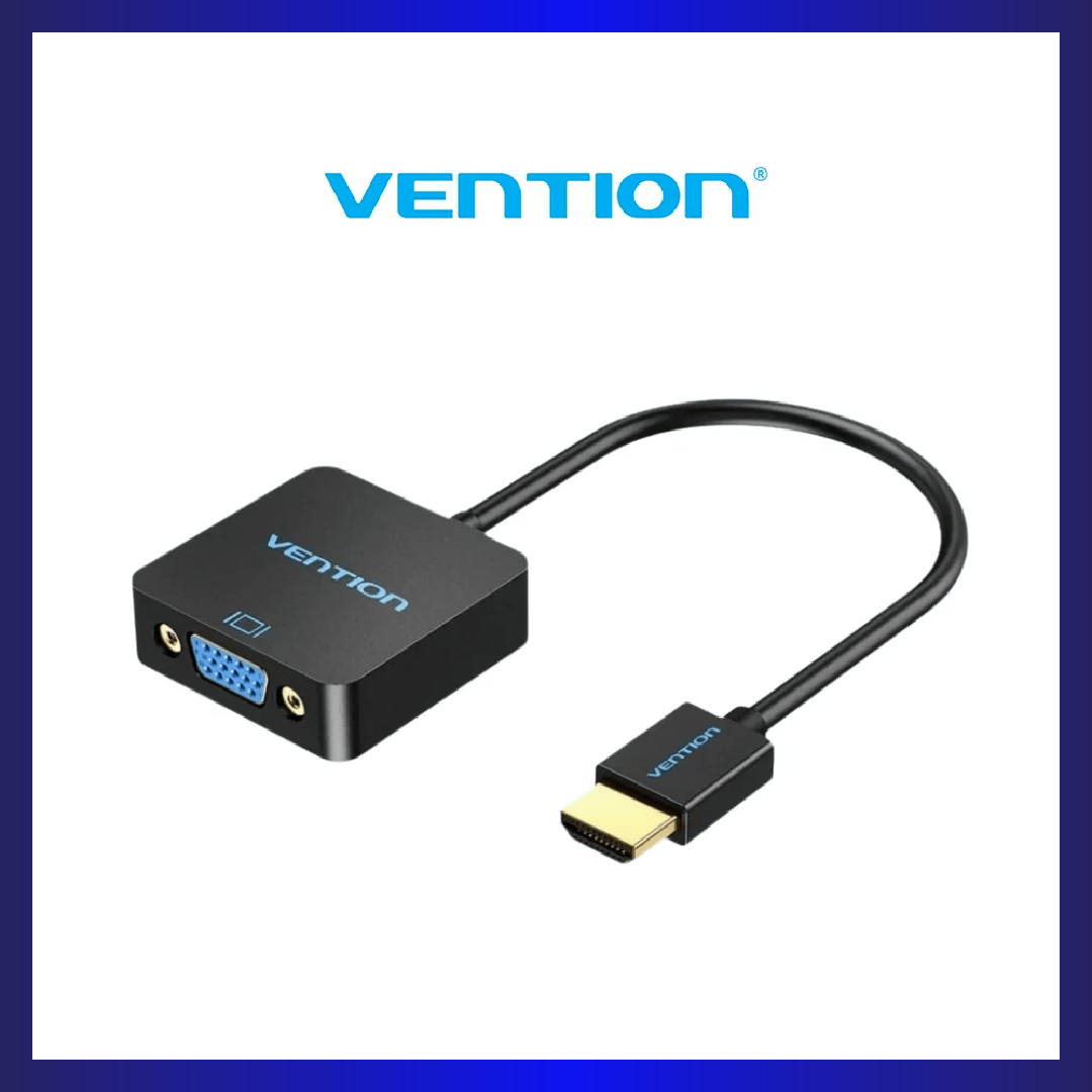 Vention HDMI Male to VGA Female Adapter with Audio and Micro-USB Power Support (ACRBB-SCB)