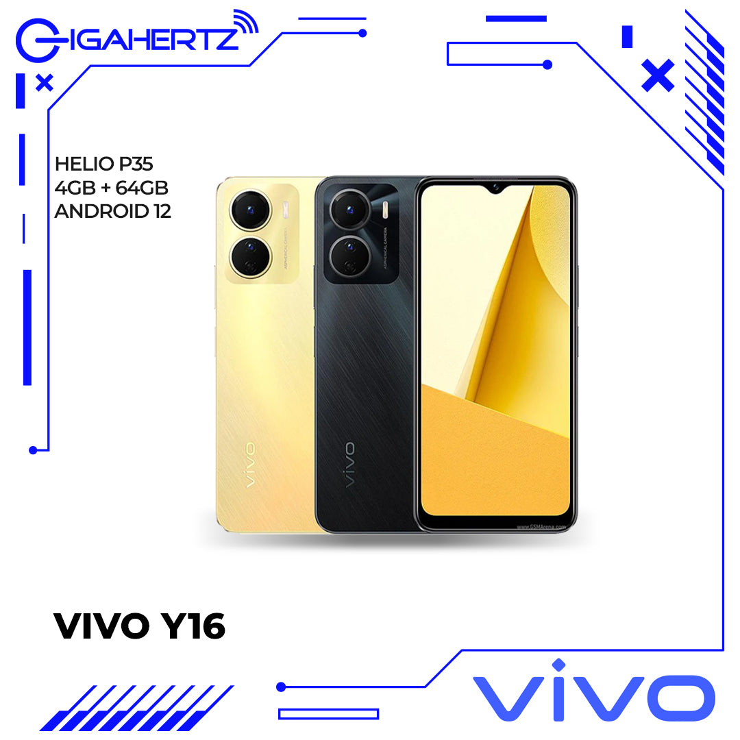 Vivo Y16 (4+64GB) Drizzling Gold, Stellar Black