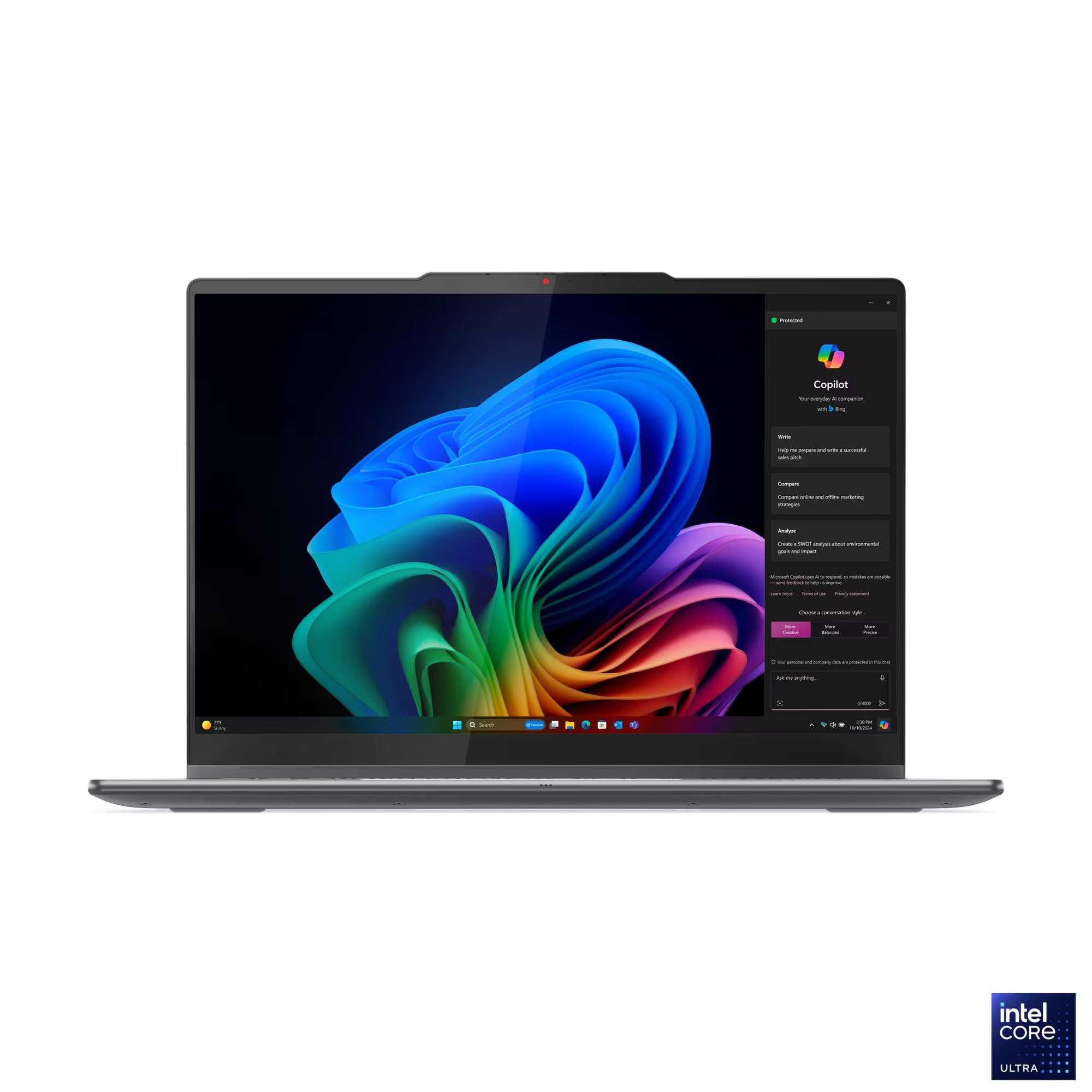 Lenovo Yoga 7 2-in-1 14ILL10 83JQ00DJPH Copilot+ Laptop Luna Grey | 14" WUXGA (1920x1200) OLED Touch | Core Ultra 5 | 16GB RAM | 1TB SSD | Intel Arc | Win11 Home