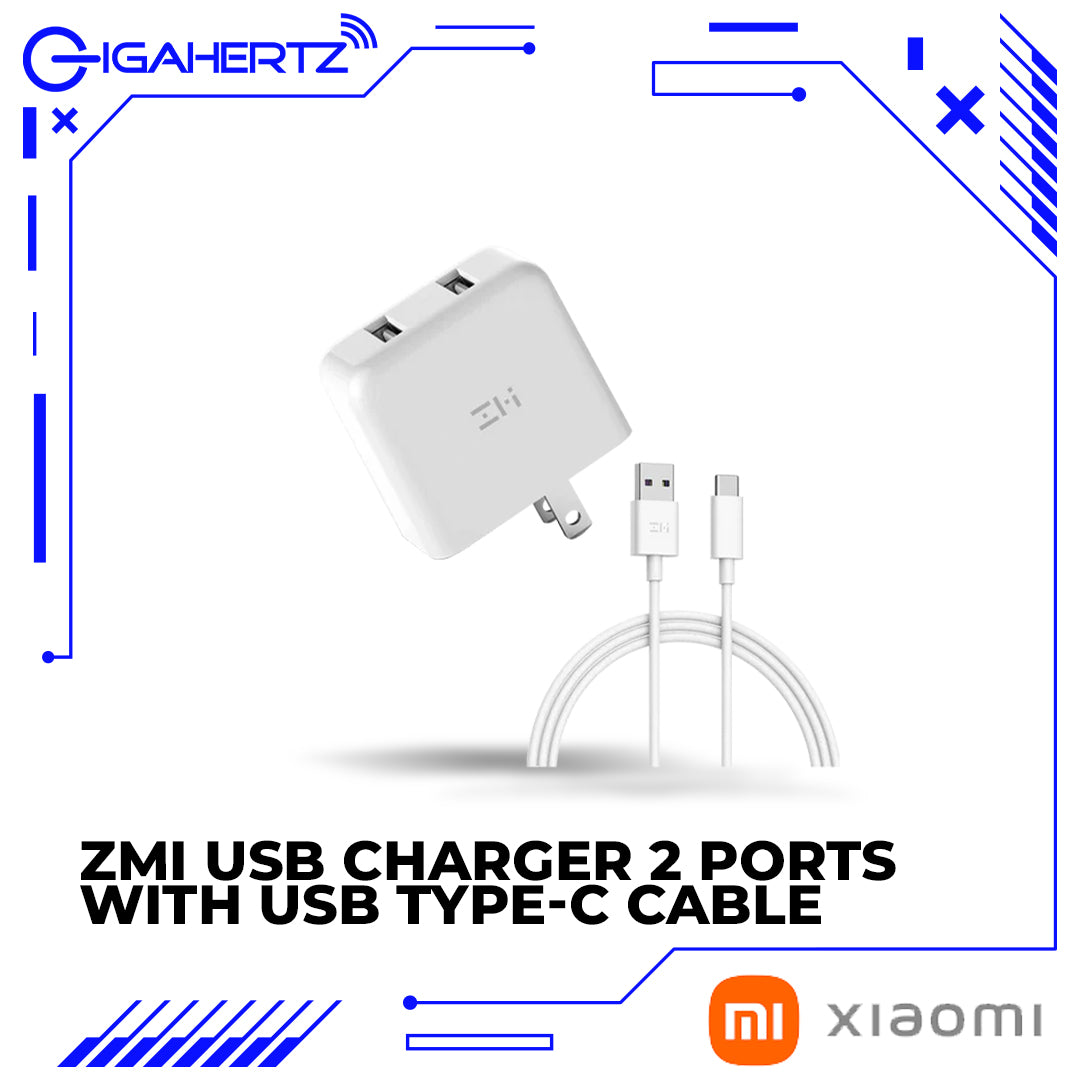 Xiaomi ZMI USB Charger 2 Ports with USB Type-C Cable