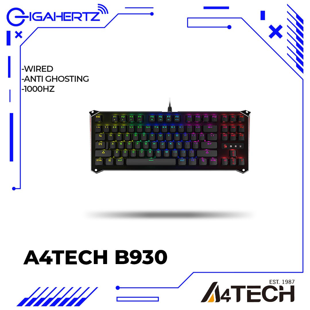 A4Tech B930 RGB Full Mechanical Gaming Keyboard | Gigahertz