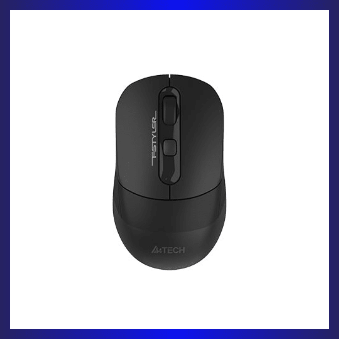 A4Tech FB10C | Optical Sensor | Bluetooth & 2.4GHz Wireless | Multi-Device Support | Adjustable 2400 DPI | Stone Black | GigaHertz