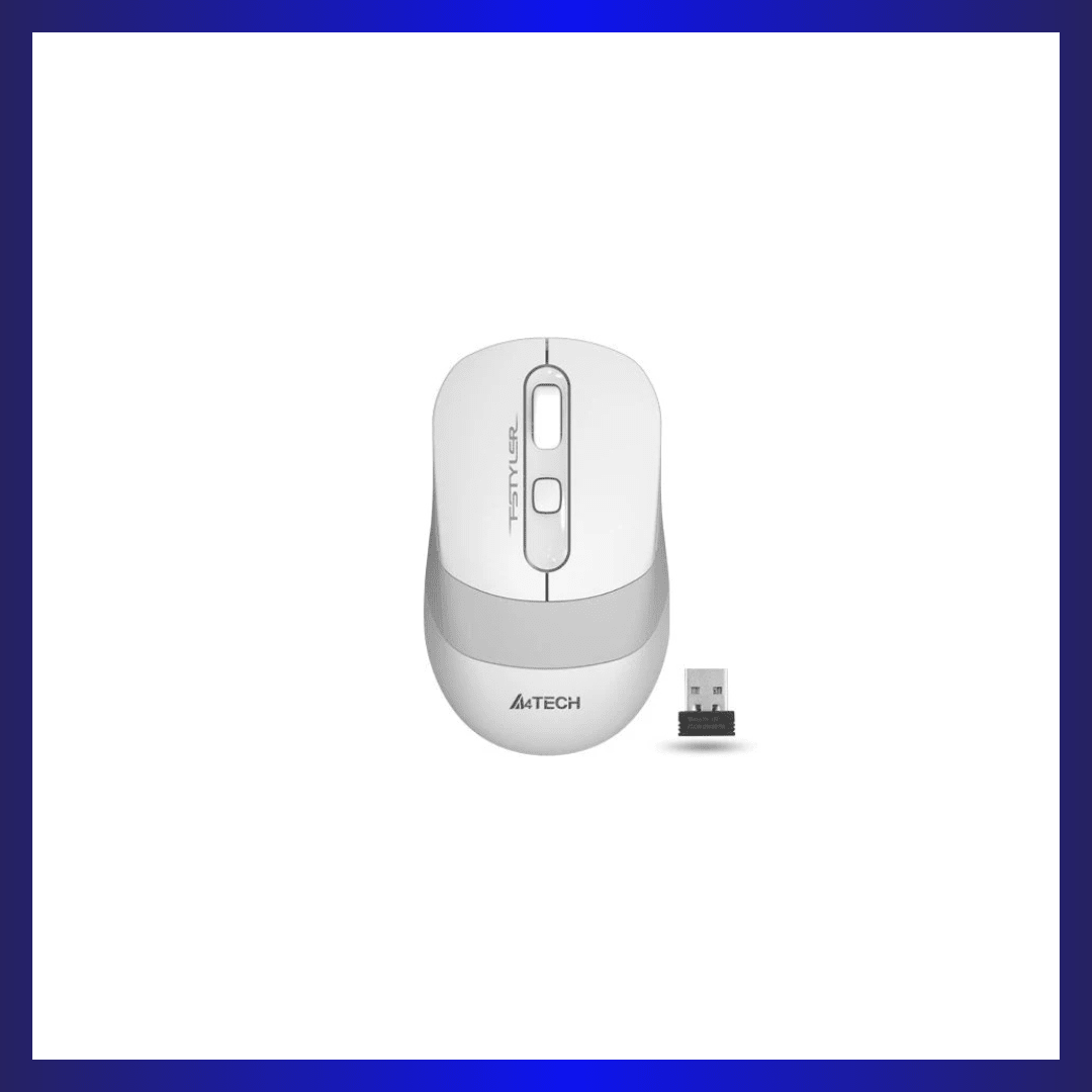A4Tech FStyler FG10 Wireless Mouse (White) | GigaHertz