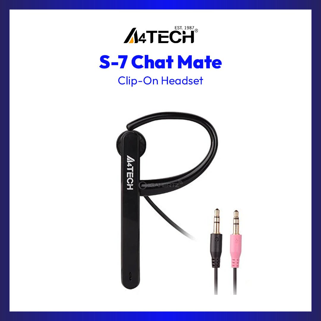 A4Tech S-7 Chat Mate Clip-On Headset | GigaHertz