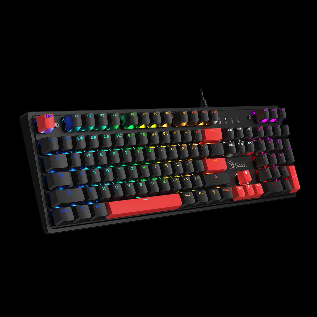 A4Tech S510N Bloody Neon Lighting Mechanical Switch RGB Gaming Keyboard | Gigahertz