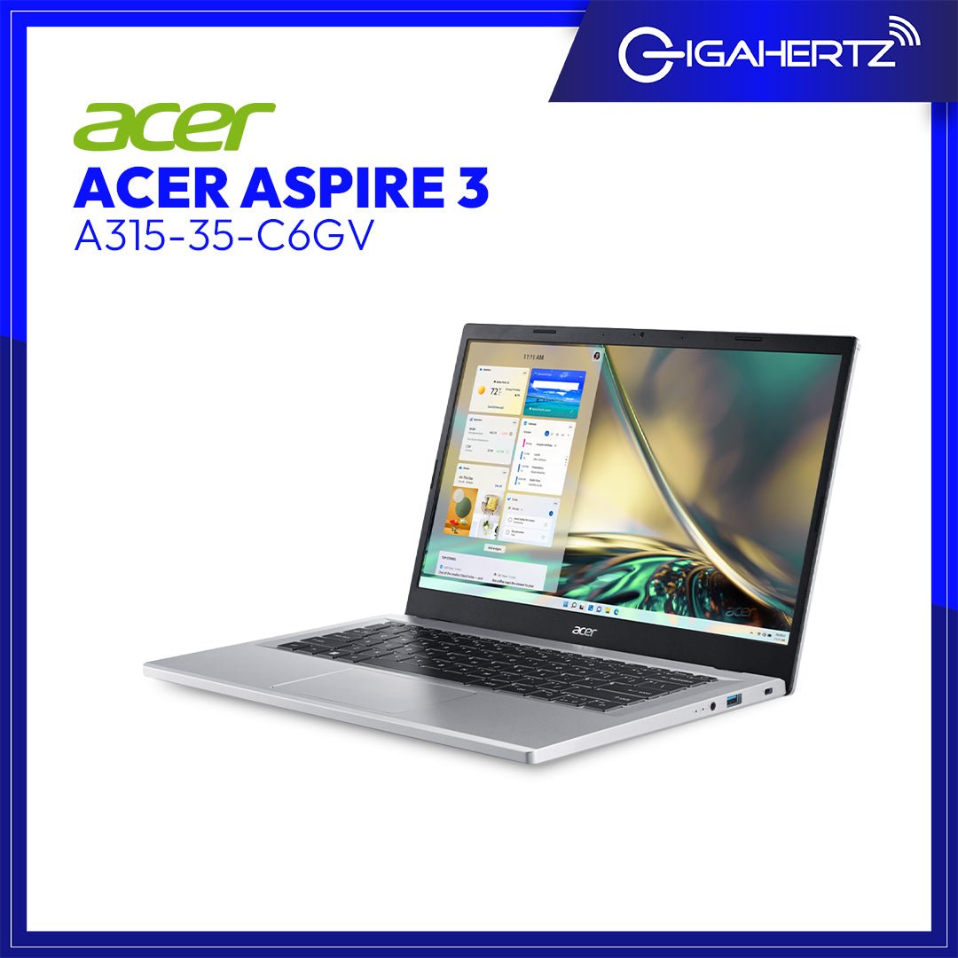 Acer Aspire 3 A315 - 35 - C6GV | 15.6" FHD | Celeron N4500 | UHD Graphics | 8GB RAM | 256GB SSD | WIN 11 | Gigahertz
