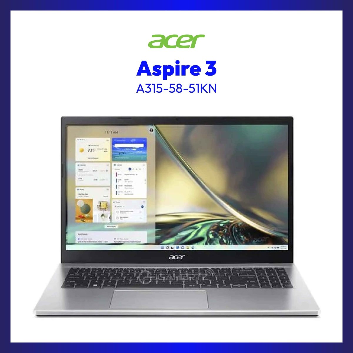 Acer Aspire 3 A315-58-51KN | 15.6" HD | i5-1135G7 | UHD Graphics | 8GB RAM | 512GB SSD | WIN 10 | GigaHertz