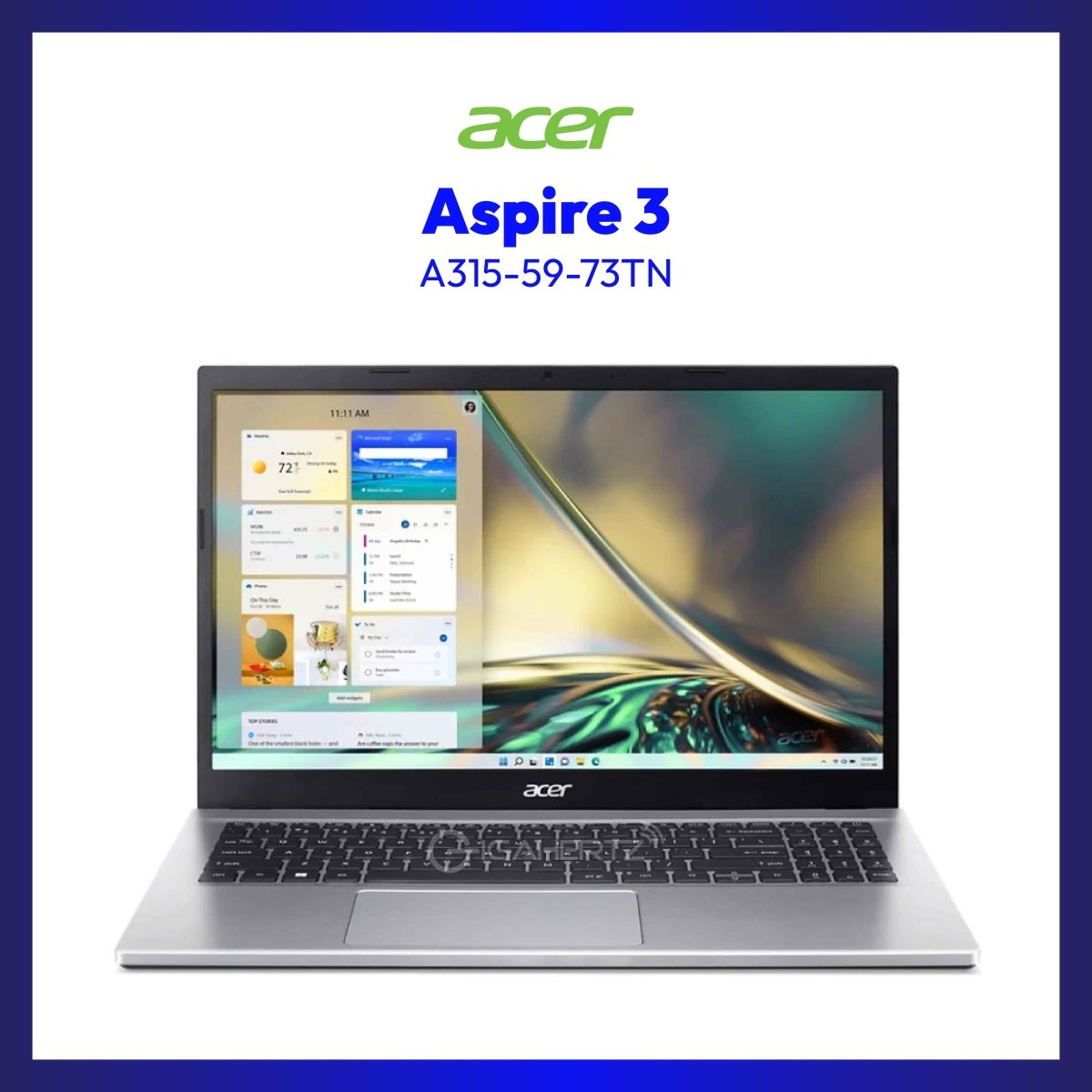 Acer Aspire A315-59-73TN Notebook | 15.6" | i7-1255U | Iris Xe Graphics | 8GB RAM | 512GB SSD | WIN 11 | GigaHertz