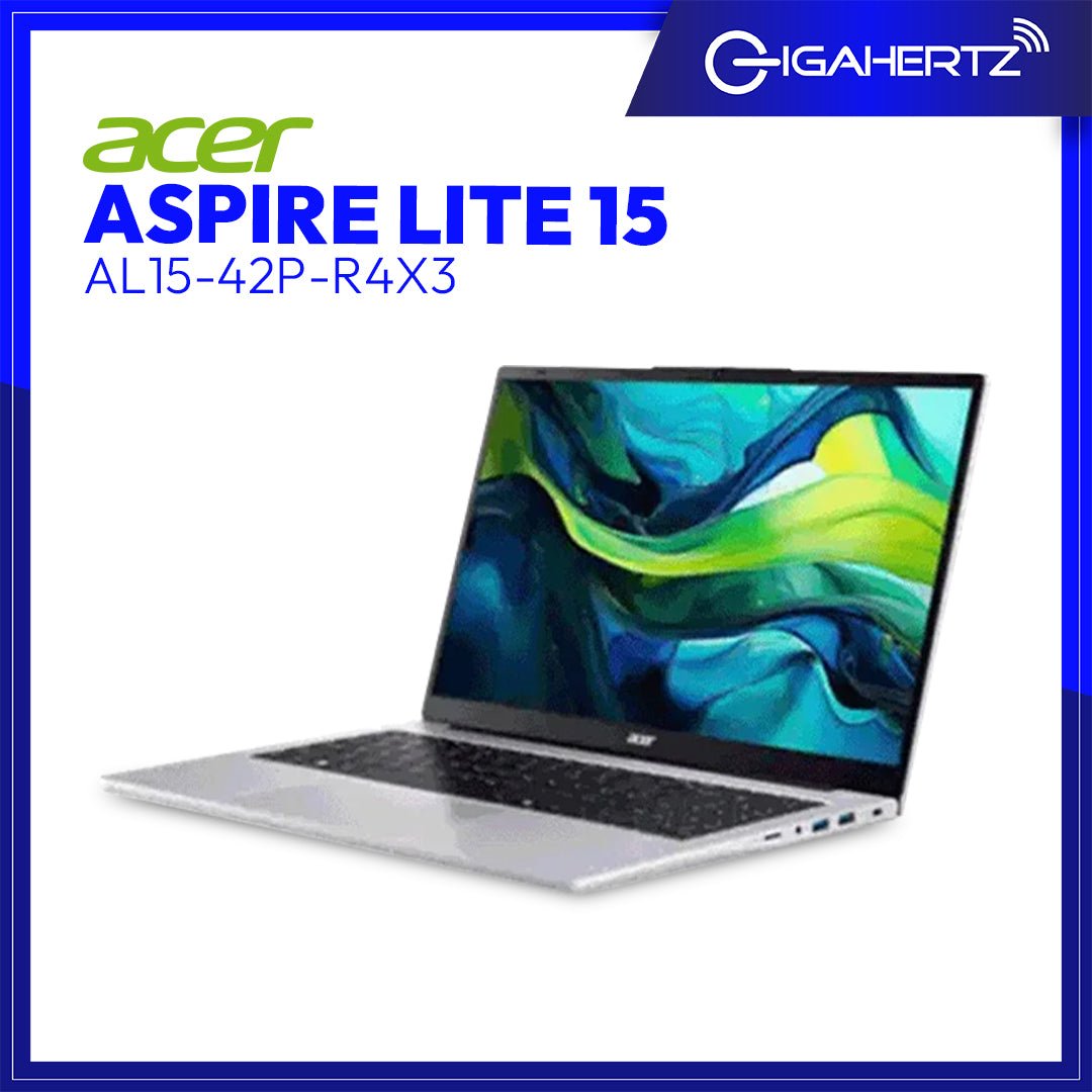 ACER ASPIRE LITE 15 AL15-42P-R4X3 AMD RYZEN 5 7430U | 8GB DDR4 3200MHZ | 512GB M.2 NVME PCIE SSD | AMD RADEON GRAPHICS | 15.6" WUXGA | WIN 11 | GigaHertz