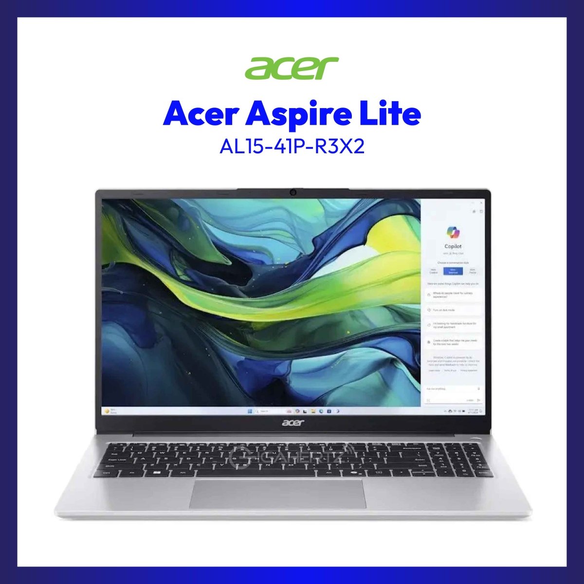 Acer Aspire Lite AL15-41P-R3X2 | 15.6" FHD | AMD Ryzen™ 7 5700U | AMD Radeon Graphics | 16 GB RAM | 1 TB SSD | WIN 11 | MS Office 2024 | MS 365 | GigaHertz