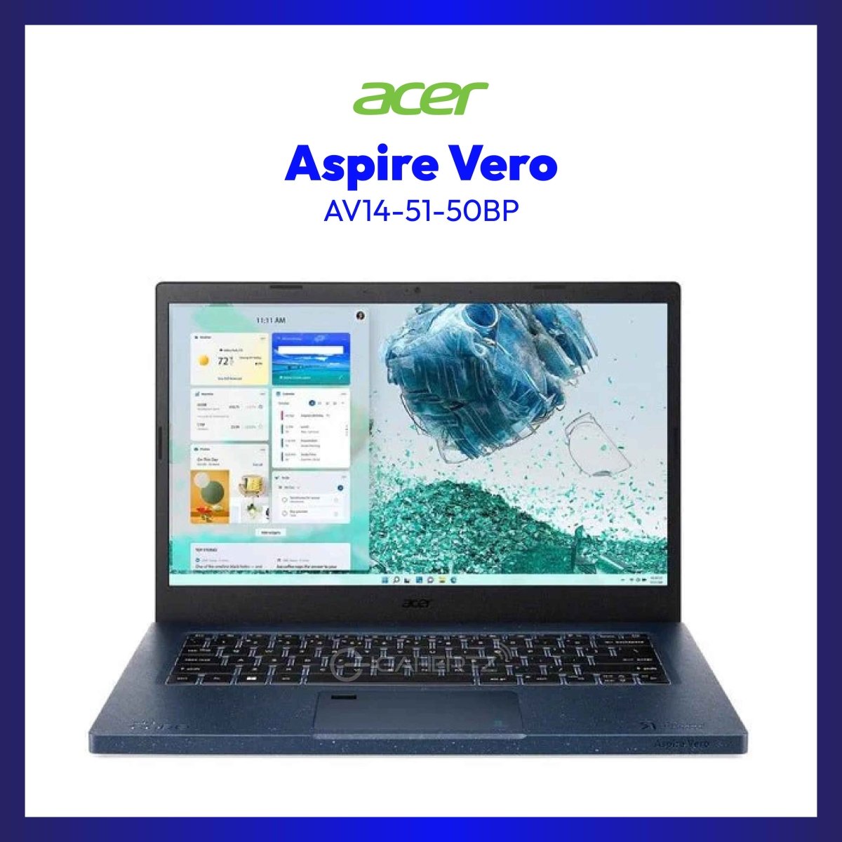Acer Aspire Vero AV14-51-50BP Notebook | 14" | i5-1235U | Iris Xe Graphics | 8GB RAM | 512GB SSD | WIN 11 | GigaHertz