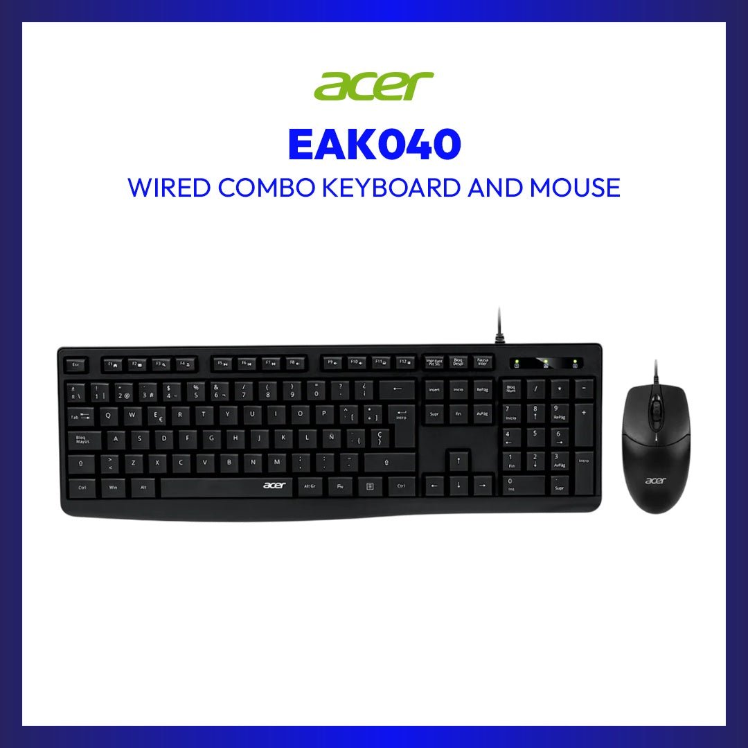 Acer EAK040 Wired Combo Keyboard and Mouse | GigaHertz