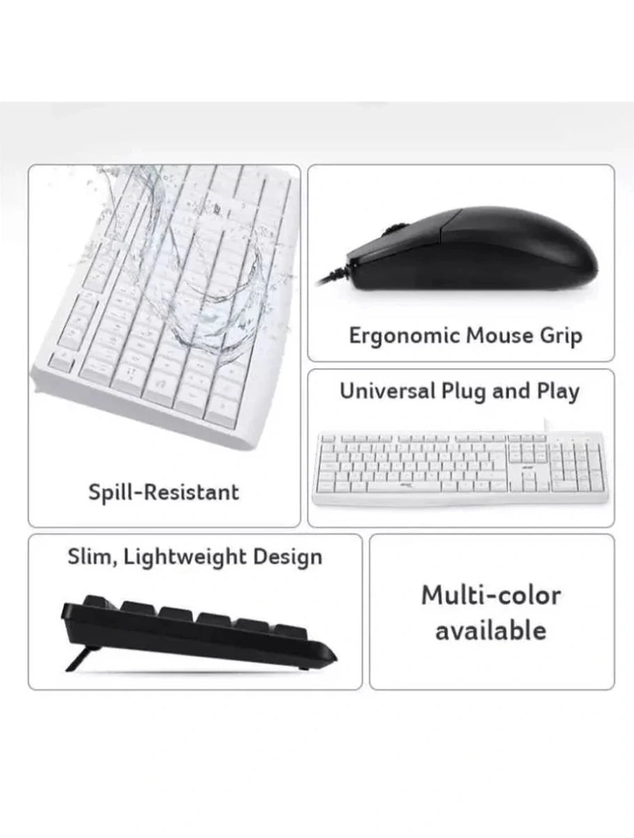 Acer EAK040 Wired Combo Keyboard and Mouse | GigaHertz