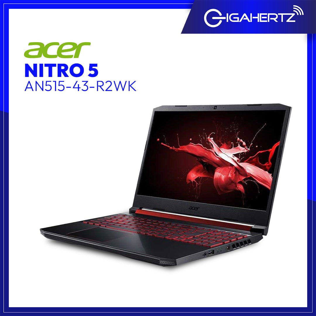 Acer Nitro 5 AN515 - 43 - R2WK Gaming Laptop | 15"6 FHD | Ryzen 7 3750H | GeForce GTX 1650 | 4GB RAM | 256GB SSD | WIN 10 | Gigahertz