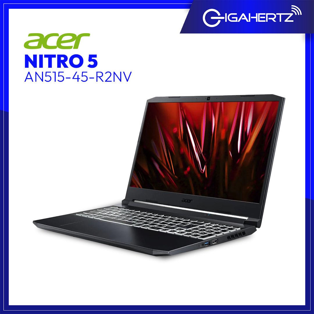 Acer Nitro 5 AN515 - 45 - R2NV | 15.6" IPS | Ryzen 7 5800H | GeForce RTX 3060 | 16GB RAM | 512GB SSD | WIN 10 | Gigahertz
