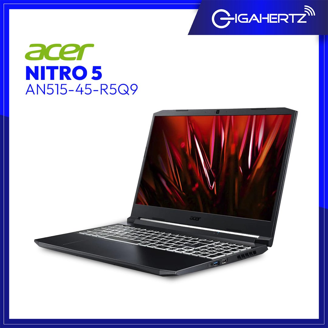 Acer Nitro 5 AN515 - 45 - R5Q9 | 15.6" FHD | Ryzen 9 5900HX | GeForce RTX 3070 | 16GB RAM | 512GB SSD | WIN 10 | Laptop Tiangge | Gigahertz
