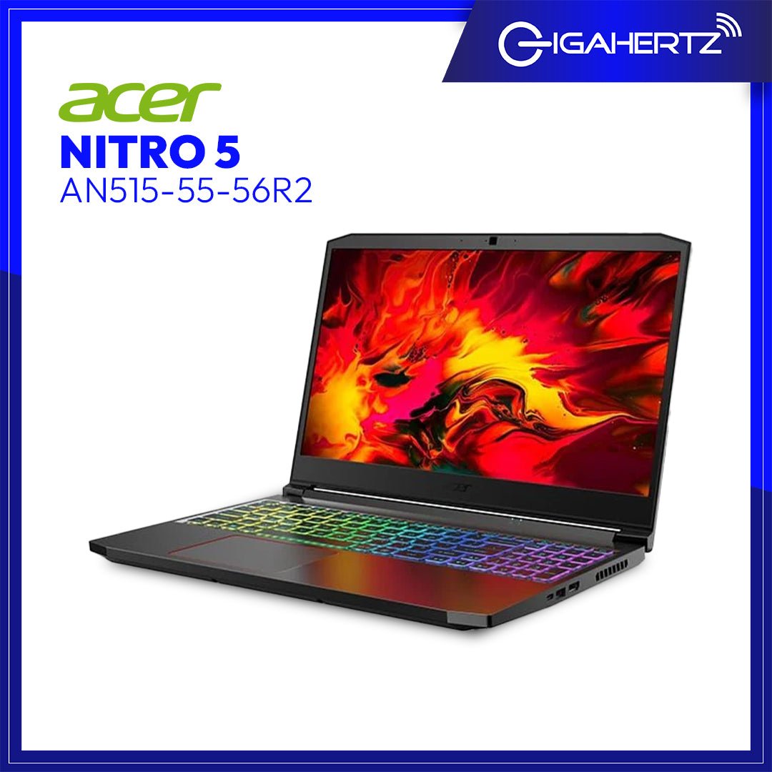 Acer Nitro 5 AN515 - 55 - 56R2 Gaming Laptop | 15.6" FHD IPS | i5 - 10300H | GTX1650Ti GDDR5 | 8GB RAM | 1TB + 256GB SSD | WIN 10 | Gigahertz