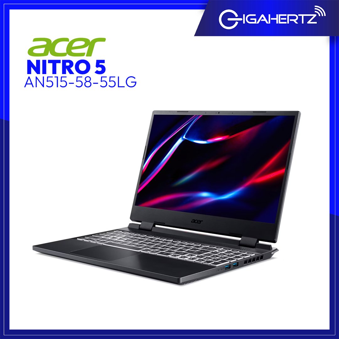 Acer Nitro 5 AN515 - 58 - 55LG | 15.6" FHD | i5 - 12500H | GeForce RTX 3050 Ti | 8GB RAM | 512GB SSD | WIN 11 | Gigahertz