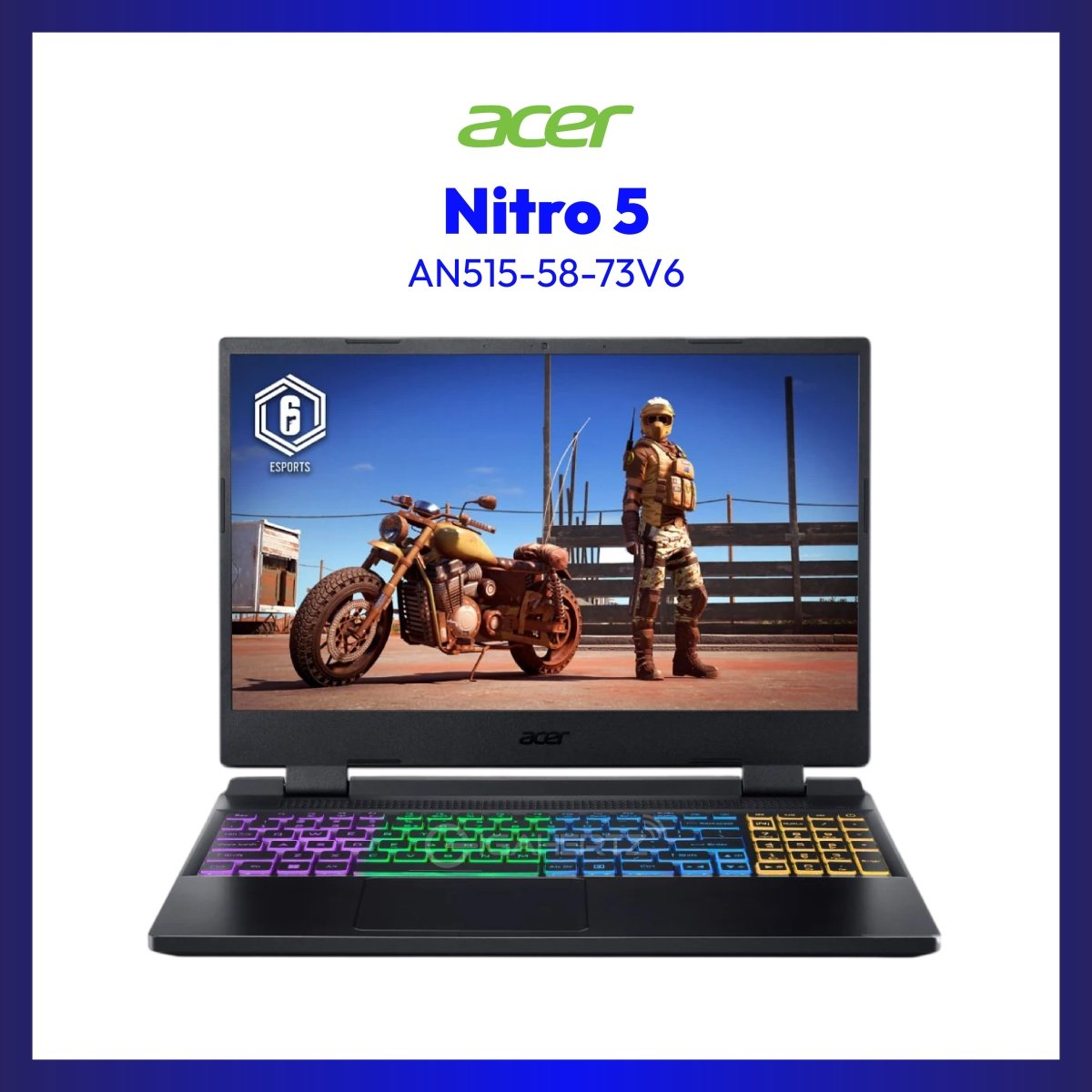 Acer Nitro 5 AN515-58-73V6 | 15.6" FHD | i7-12650H | GeForce RTX 4060 | 88GB RAM | 512GB SSD | WIN 11 | GigaHertz