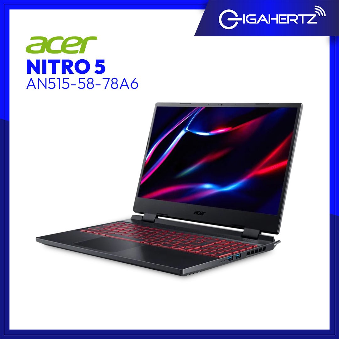 Acer Nitro 5 AN515 - 58 - 78A6 | 15.6" LCD | i7 - 12700H | GeForce RTX 3060 | 8GB RAM | 512GB SSD | WIN 11 | Laptop Tiangge | Gigahertz