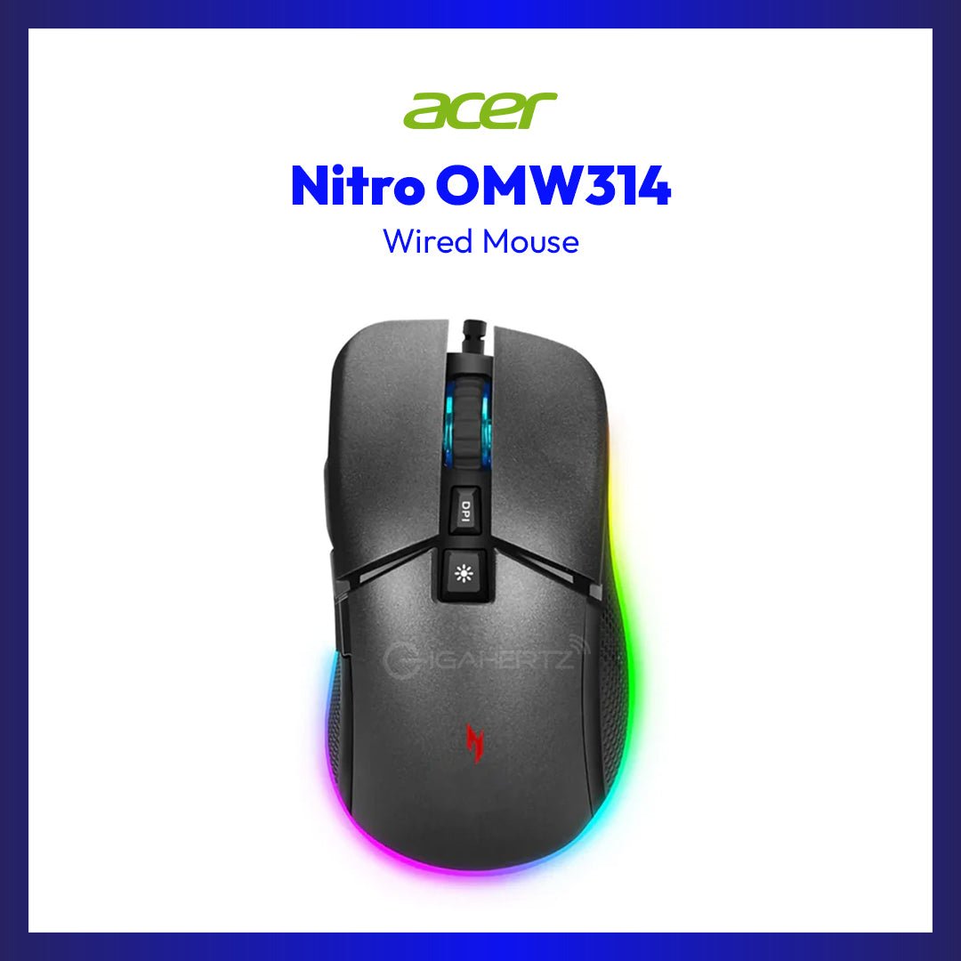 Acer Nitro OMW314 BK Wired Mouse | GigaHertz