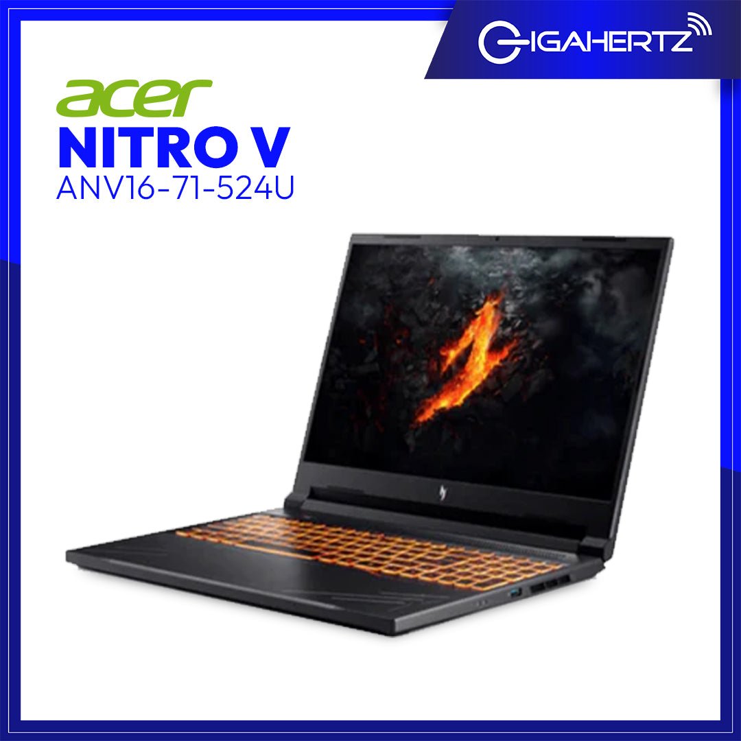 Acer Nitro V ANV16-71-524U | 16in WUXGA IPS 165Hz | Intel Core i5-14450HX | 16GB DDR5 | 512GB SSD | NVIDIA RTX 4050 6GB | Win11 | GigaHertz