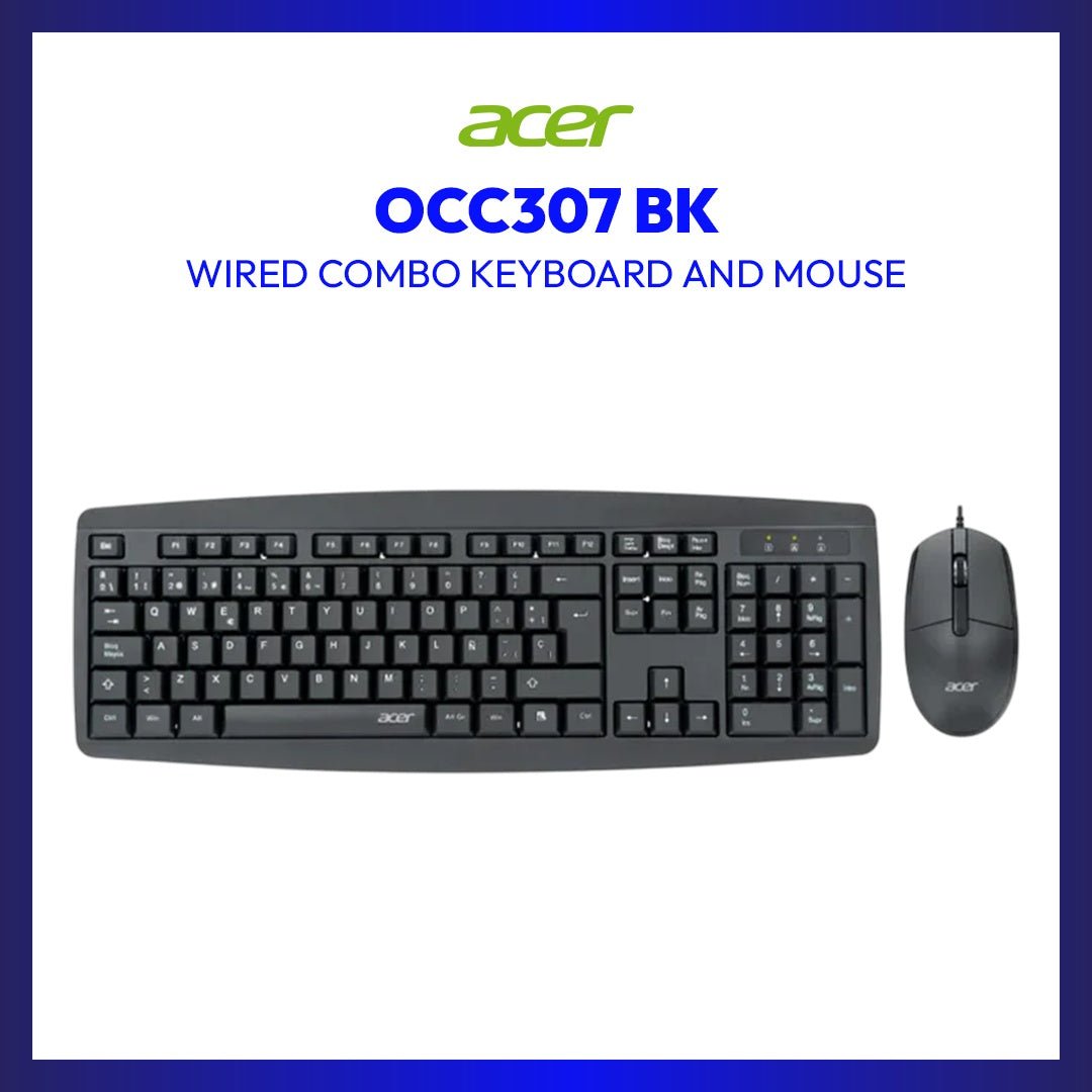 Acer OCC307 BK Wired Combo Keyboard and Mouse | GigaHertz