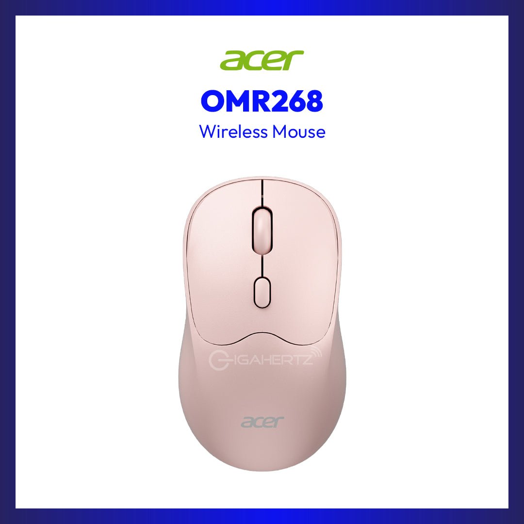 Acer OMR268 Dual-Mode 2.4G / Bluetooth Rechargeable Wireless Mouse Pink | GigaHertz