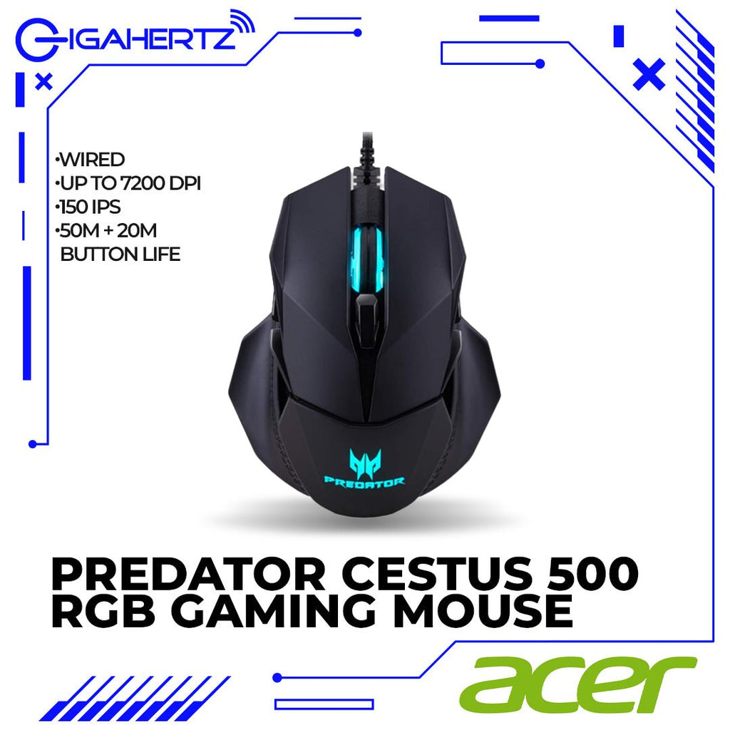 Acer Predator Cestus 500 RGB Gaming Mouse | Gigahertz