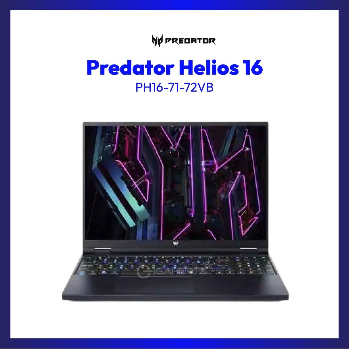 Acer Predator Helios 16 PH16-71-72VB | 16" WQXGA | i7-13700HX | GeForce RTX 4060 | 16GB RAM | 512GB SSD | WIN 11 | GigaHertz