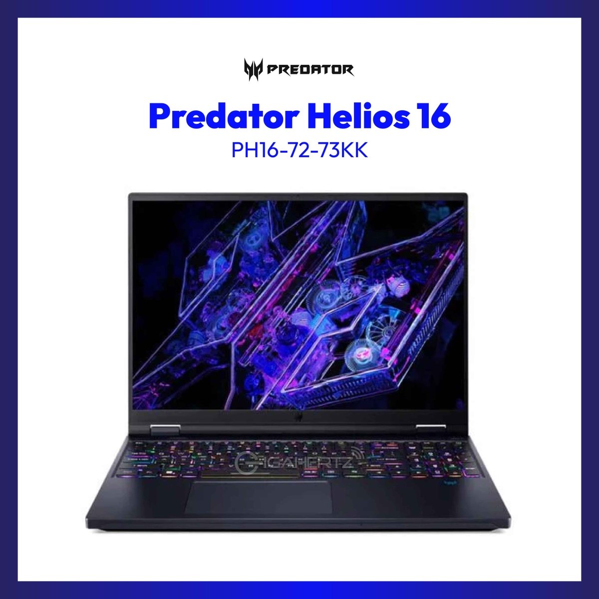 Acer Predator Helios 16 PH16-72-73KK Gaming Laptop | 16" WQXGA | i7-14700HX | GeForce RTX 4070 | 16GB RAM | 512GB SSD | WIN 11 | GigaHertz
