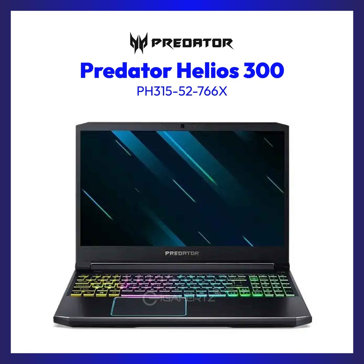 Acer Predator Helios 300 PH315-52-766X | 15.6" IPS | i7-9750H | GeForce RTX 2060 | 8GB RAM | 1TB SSD | WIN 10 | GigaHertz