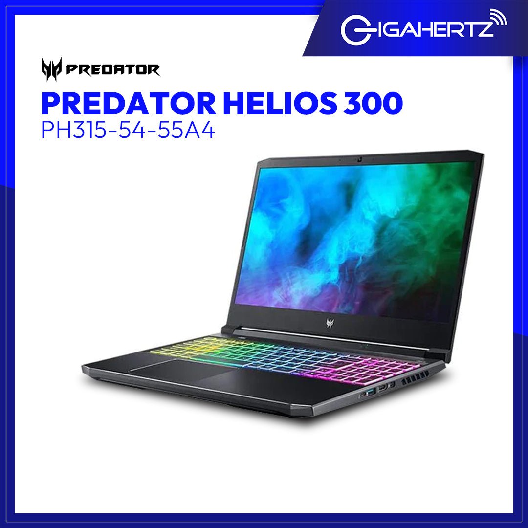 Acer Predator Helios 300 PH315 - 54 - 55A4 | 15" FHD | i5 - 11400H | GeForce RTX 3050 | 8GB RAM | 512GB SSD | WIN 11 | Gigahertz