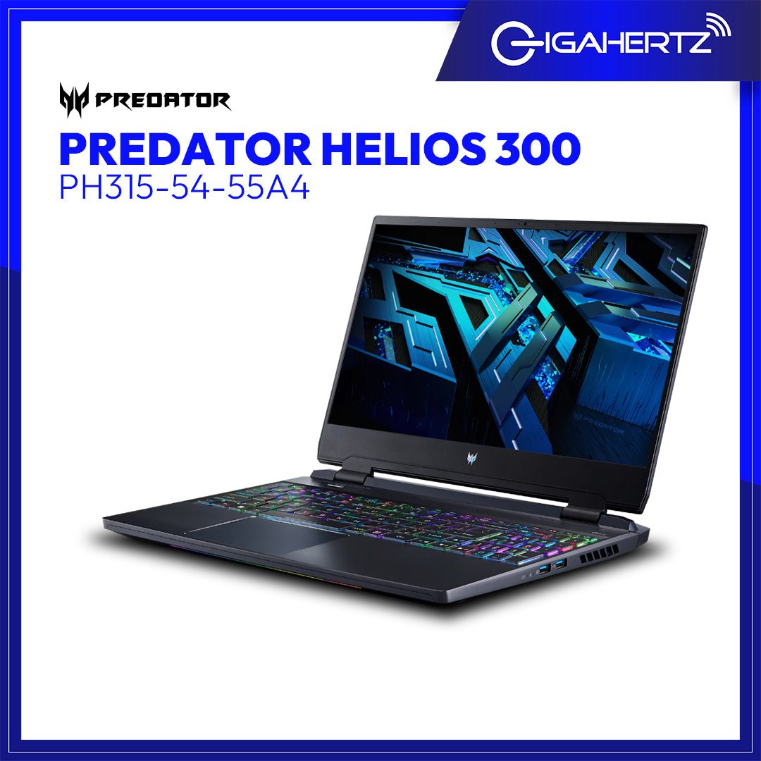 Acer Predator Helios 300 PH315 - 55 - 51BA | 15.6" FHD | i5 - 12500H | GeForce RTX 3060 | 16GB RAM | 512GB SSD | WIN 11 | Gigahertz