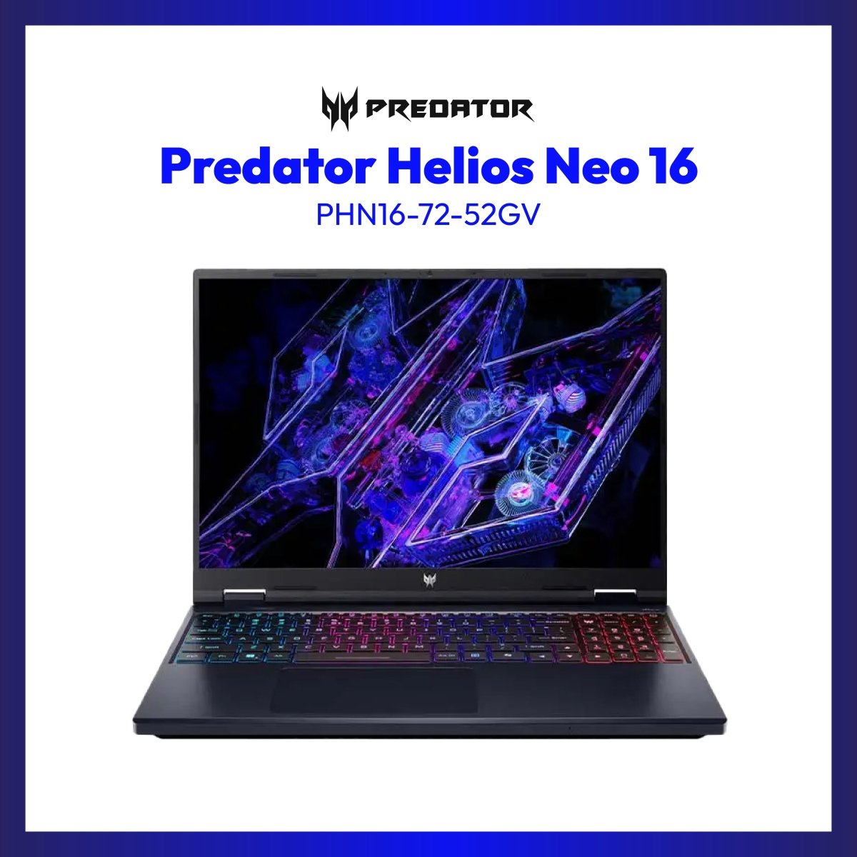 Acer Predator Helios Neo 16 PHN16-72-52GV Gaming Laptop | 16" WUXGA | i5-14500HX | GeForce RTX 4060 | 16GB RAM | 512GB SSD | WIN 11 | GigaHertz