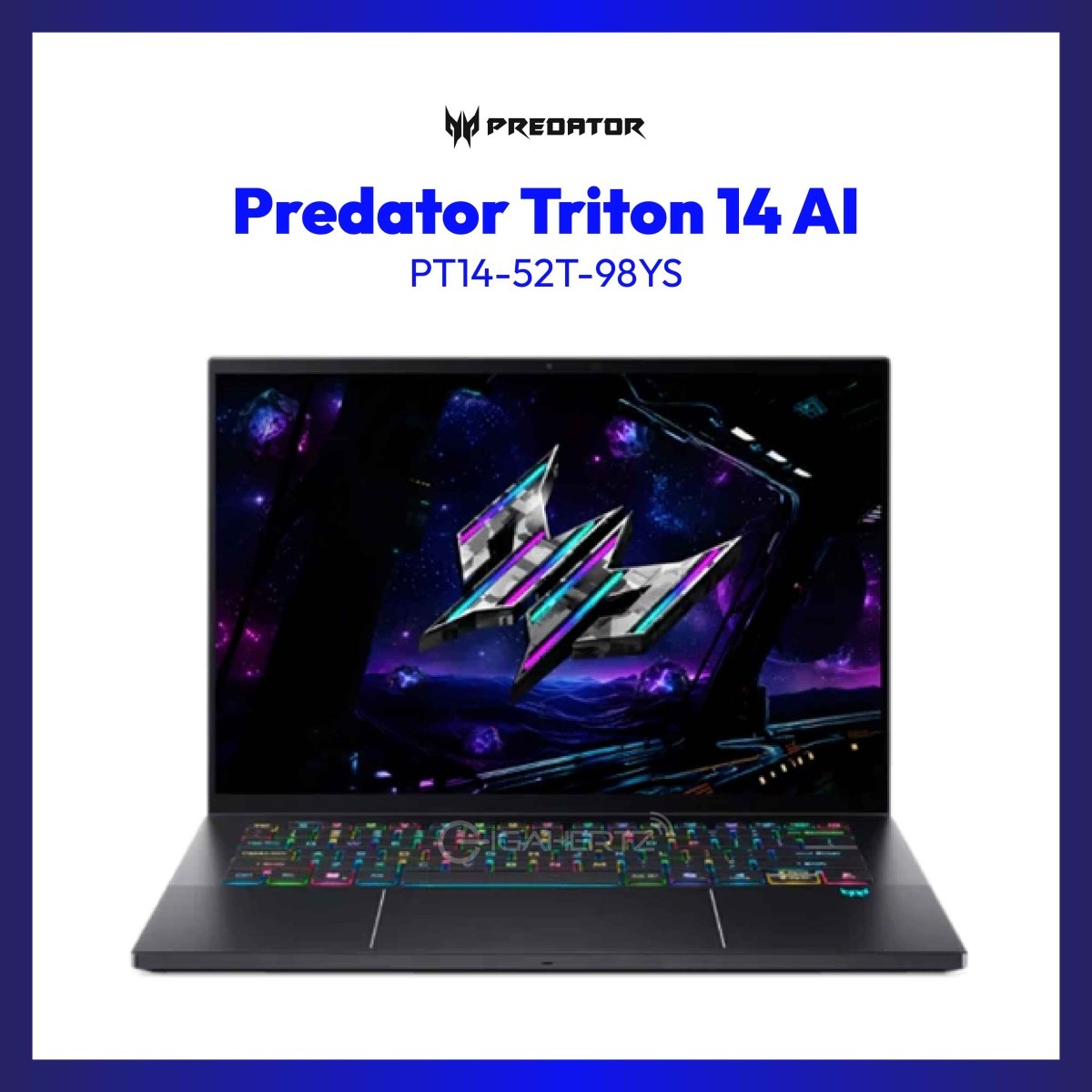 Acer Predator Triton 14 AI PT14-52T 14.5-inch | Touchscreen Copilot+ | Intel Core Ultra 9 288V | 32 GB | 1TB SSD | RTX5070 8GB | Gaming Laptop | GigaHertz