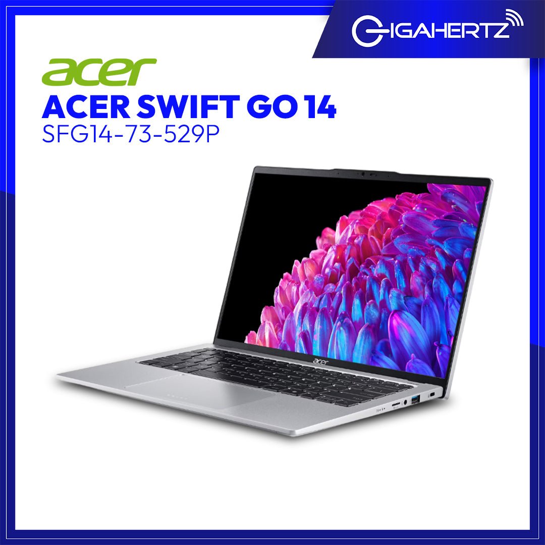 Acer Swift Go 14 SFG14 - 73 - 529P | 14" OLED | Ultra 5 | ARC Graphics | 16GB RAM | 512GB SSD | WIN 11 | Gigahertz