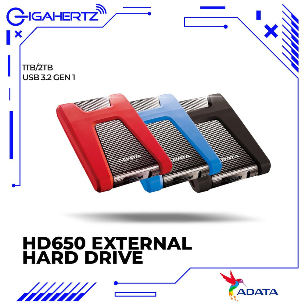 Adata HD650 External Hard Drive Gigahertz