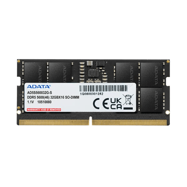 ADATA Premier DDR5 5600 SO-DIMM 32GB Memory Module (AD-AD5S560032G-S) | 5600MHz | CL46 | 1.1V | GigaHertz