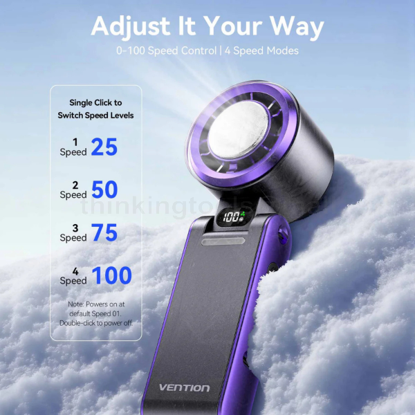 VENTION HANDHELD FAN W/ CONDENSER PBCW0 3000MAH