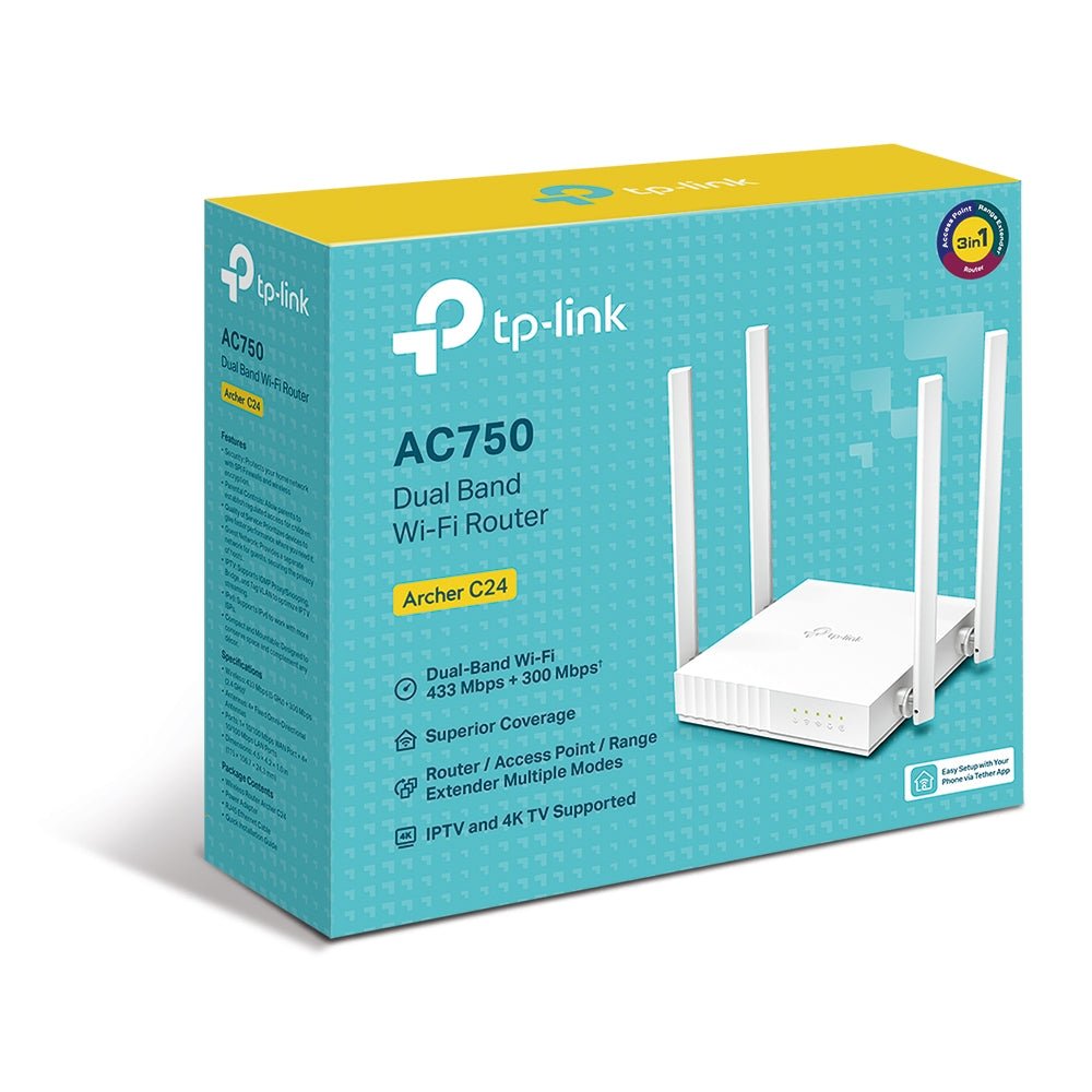 Archer C24 AC750 Dual-Band Wi-Fi Router | GigaHertz