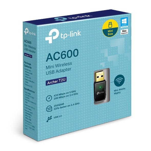 Archer T2U AC600 Wireless Dual Band USB Adapter | GigaHertz