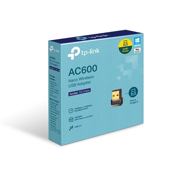 Archer T2U Nano AC600 Nano Wireless USB Adapter | GigaHertz