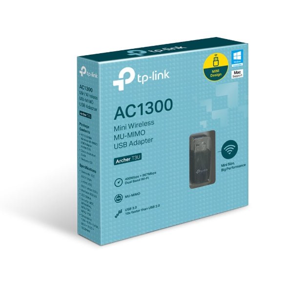 Archer T3U AC1300 Mini Wireless MU-MIMO USB Adapter | GigaHertz